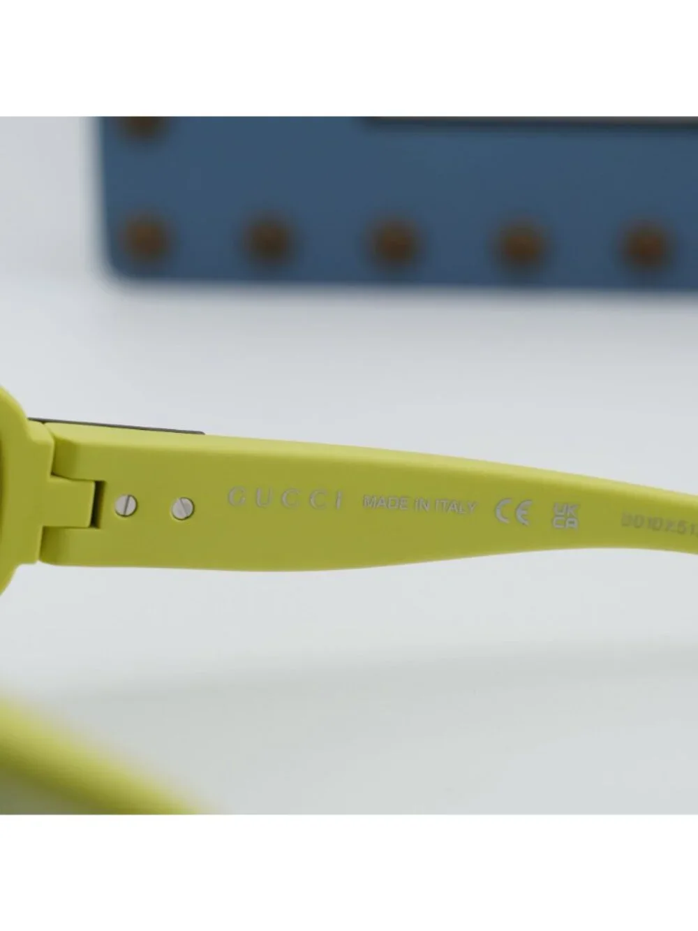 Gucci GG2011S 002 Geometric Sunglasses - Acid Green
